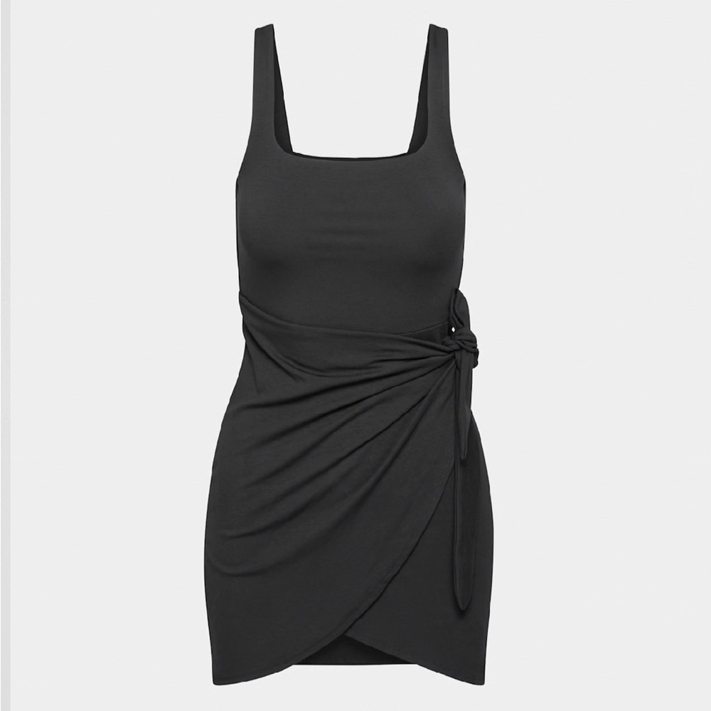 Aritzia Black Saturn Mini Dress